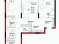 3-бөлмелі пәтер · 95.29 м² · 14/17 қабат, пр. Улы Дала, между ул. Толе би и ул. Ч. Айтматова 24, бағасы: 50 млн ₸ в Астане