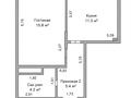 1-комнатная квартира · 45 м² · 5/12 этаж, Айтматова 29 — Сыганак конец пересечение Айтматова улица за 25 млн ₸ в Астане, Нура р-н — фото 2