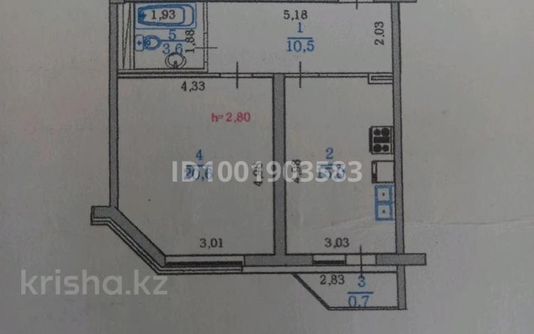 1-комнатная квартира · 50 м² · 3/5 этаж, мкр Думан-2 25 — Район халық арена за 35 млн ₸ в Алматы, Медеуский р-н — фото 2