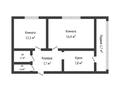 2-бөлмелі пәтер · 50 м² · 1/2 қабат, Тауелсыздык, бағасы: 15.5 млн ₸ в Затобольске (Тобыле) — фото 14