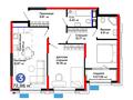 3-комнатная квартира · 72.96 м², мкр Акжайык, Толеметова за ~ 44.4 млн ₸ в Шымкенте, Абайский р-н — фото 3