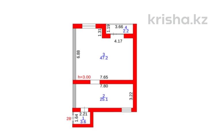 2-комнатная квартира · 78.1 м² · 2/6 этаж, мкр Юго-Восток, Республики 787 — Дюсембекова - Ашимова за ~ 28.4 млн 〒 в Караганде, Казыбек би р-н — фото 27