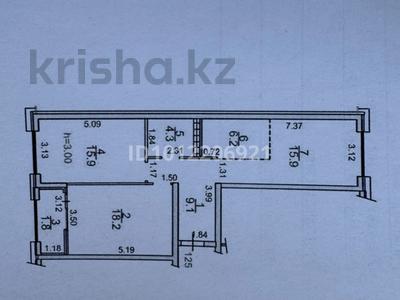 3-бөлмелі пәтер · 73 м² · 8/9 қабат, мкр Нуркент, Турара Рыскулова 102, бағасы: 50 млн ₸ в Алматы, Алатауский р-н