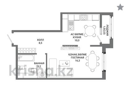 1-комнатная квартира · 41 м² · 8/16 этаж, Пр. Мангилик ел, напротив республиканской мечети 74/1 за 26.5 млн ₸ в Астане, Есильский р-н