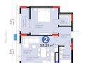 2-бөлмелі пәтер · 52.51 м² · 4/9 қабат, ​Аль-Фараби 3/2 — Керей Жанибек, бағасы: 55.8 млн ₸ в Астане, Есильский р-н