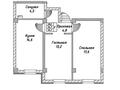 2-комнатная квартира, 54.7 м², жилой массив Жана куат 76 за ~ 18.3 млн 〒 в  — фото 2