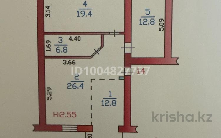 3-комнатная квартира, 80 м²