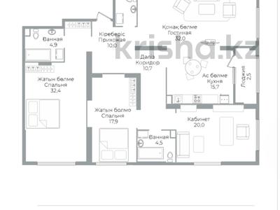 4-комнатная квартира · 156 м² · 19 этаж, Аль-Фараби 41 за ~ 130.9 млн ₸ в Алматы, Бостандыкский р-н
