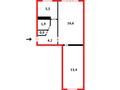 2-бөлмелі пәтер · 45 м² · 3/5 қабат, Дружбы, бағасы: 10 млн ₸ в Темиртау — фото 8