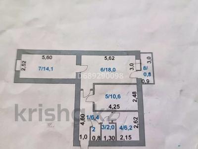 3-комнатная квартира · 59 м² · 4/5 этаж, Шапагат 4 — Поворот направо от Максимовки за 3.7 млн ₸ в 
