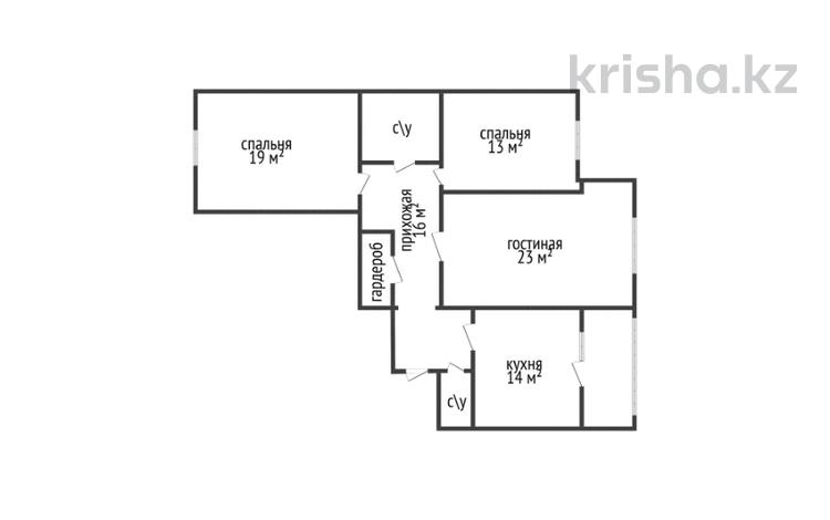 3-бөлмелі пәтер · 100 м² · 8/9 қабат, Курганская 2В, бағасы: 35 млн ₸ в Костанае — фото 2