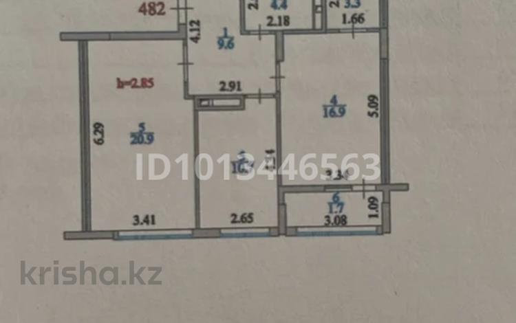 2-комнатная квартира · 66 м² · 10/10 этаж, Айнакол 66 — Нурмагамбетова - Айнакол за 35 млн ₸ в Астане, Алматы р-н — фото 11