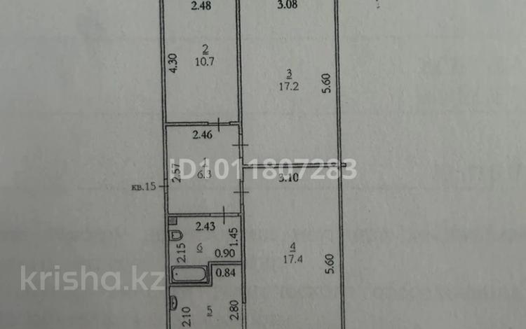 3-комнатная квартира · 63 м² · 5/5 этаж, мкр 5, Есет батыра 103/1 — Возле школы 19 и Шаңрақ за 13.2 млн ₸ в Актобе — фото 2