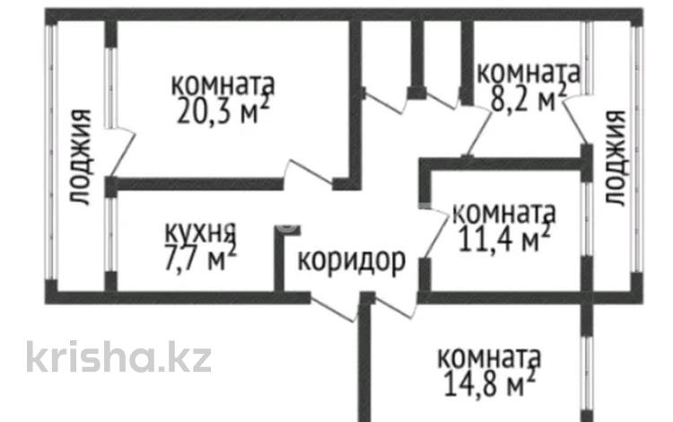 4-бөлмелі пәтер · 87.9 м² · 5/5 қабат, Урицкого — Строительная, бағасы: 43.5 млн ₸ в Костанае — фото 19