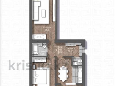 2-бөлмелі пәтер · 72.54 м², мкр. Алтын орда 228/3 — РЯДОМ НОВАЯ ШКОЛА И САДИК, бағасы: ~ 24.7 млн 〒 в Актобе