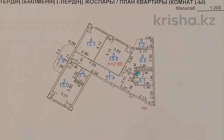 3-комнатная квартира · 84 м² · 20/25 этаж, мкр Городской Аэропорт, Микрорайон Байкена Ашимова 24 — 103 школа, 19 школа, Прокуратура, Областной Суд,. за 35 млн ₸ в Караганде, Казыбек би р-н — фото 16