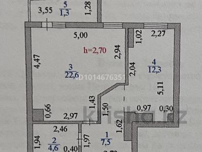 1-комнатная квартира · 48.3 м² · 15/25 этаж, Петрова 10 за 28 млн ₸ в Астане, Алматы р-н