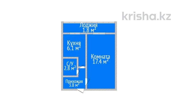 1-комнатная квартира, 32 м², 5/5 этаж, 9 микрорайон 1 за 12 млн 〒 в Костанае — фото 3