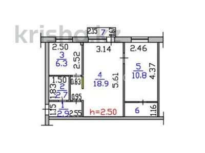 2-комнатная квартира · 45 м² · 2/5 этаж, Кабанбай Батыра 136 за 15.5 млн ₸ в Усть-Каменогорске