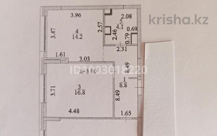 2-комнатная квартира · 65.4 м² · 3/16 этаж, Аскар Токпанов 8/5 — Момышулы - Тауелсиздик - Акбулак - Триатлон парк за 48.5 млн 〒 в Астане, Алматы р-н — фото 2