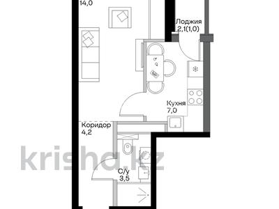 1-бөлмелі пәтер · 30 м² · 4/7 қабат, Естай 39/3 4, бағасы: 16.5 млн ₸ в Алматы, Медеуский р-н
