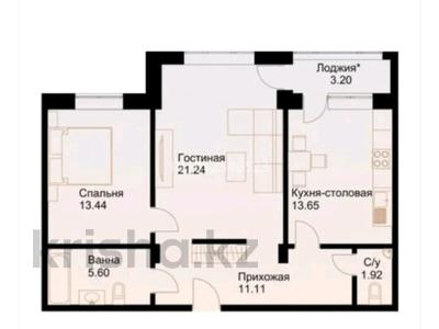 2-бөлмелі пәтер · 69 м² · 6/9 қабат, мкр Ак Шагала, Жалена Тулепова 17Б, бағасы: 29.5 млн ₸ в Атырау