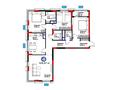 4-комнатная квартира · 109.47 м², мкр Нурсая, Абулхайр-хана 69/1 за ~ 65.7 млн ₸ в Атырау — фото 3