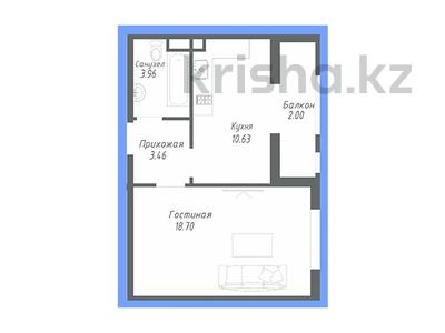 1 комната, 38.75 м², ЖК Sani City, Астана, Нура р-н, ул. Е-430, 3 от 17 437 500 〒