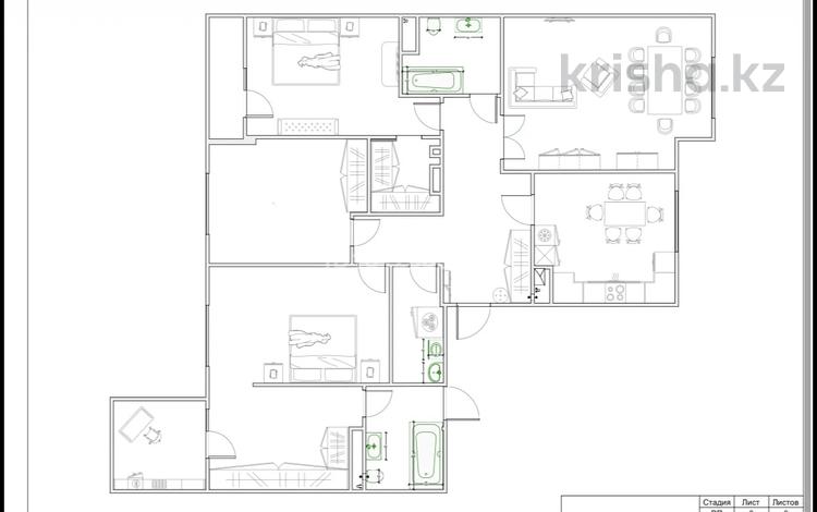 4-бөлмелі пәтер · 153 м² · 6/9 қабат, Толе би 53, бағасы: ~ 164.5 млн ₸ в Астане, Нура р-н — фото 2