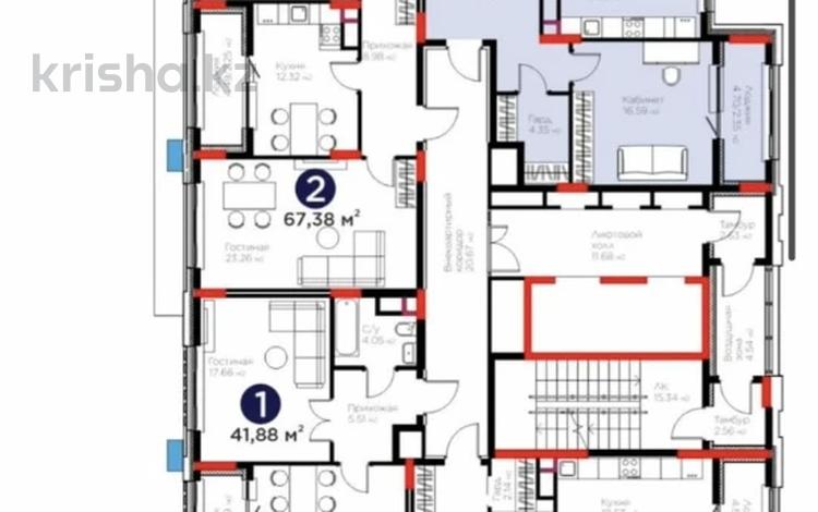 3-комнатная квартира · 113 м² · 5/12 этаж, Е-899 5/1а за 99 млн ₸ в Астане, Нура р-н — фото 2