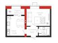 1-бөлмелі пәтер · 38.28 м² · 2/12 қабат, Айтматова — Ellington Moll, бағасы: 18.5 млн ₸ в Астане, Нура р-н — фото 3