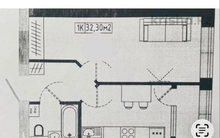1-комнатная квартира · 32.3 м² · 9/10 этаж, Е-128 128 за 12.5 млн ₸ в Астане, Нура р-н — фото 2