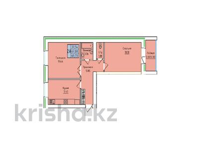 2-комнатная квартира, 69.73 м², 4/9 этаж, Кенесары за ~ 19.2 млн 〒 в Кокшетау