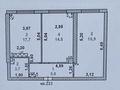 2-бөлмелі пәтер · 60.7 м² · 9/9 қабат, мкр Тараз, Байтерекова 2б — Рыскулова, бағасы: 31.5 млн ₸ в Шымкенте, Аль-Фарабийский р-н
