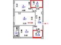 2-бөлмелі пәтер · 66 м² · 4/12 қабат, Бухар Жырау, бағасы: 45 млн ₸ в Астане, Нура р-н — фото 2