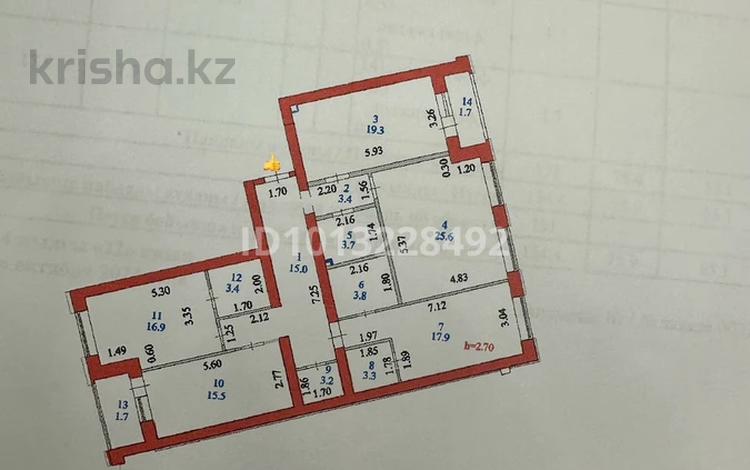 4-бөлмелі пәтер · 137 м² · 4/10 қабат, Ж.Нажимеденова 13 — Нажимеденова- Улы дала, бағасы: 92 млн ₸ в Астане, Сарайшык р-н — фото 2