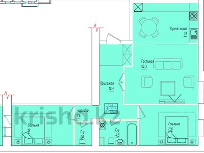 3-комнатная квартира, 77.05 м², 3/5 этаж, Габдуллина 35 за ~ 19.3 млн 〒 в Кокшетау