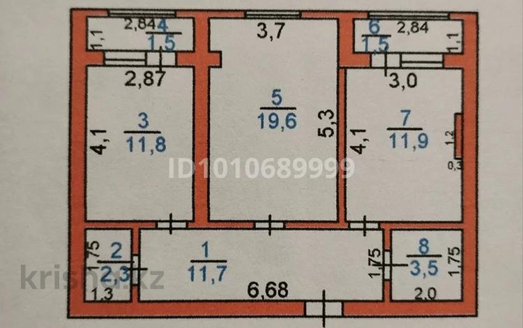 2-бөлмелі пәтер · 64 м² · 3/5 қабат, Арман 5, бағасы: 18.5 млн ₸ в Туркестане — фото 2