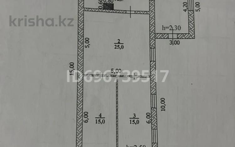 Отдельный дом • 3 комнаты • 68 м² • 18 сот., Достык за 3.5 млн 〒 в Большом Чагане — фото 2