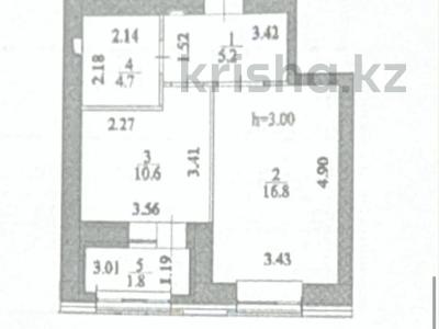 1-комнатная квартира · 39.1 м² · 7/9 этаж, Александр Сызганов 1/2 — Срочная продажа за 26 млн ₸ в Астане, Есильский р-н