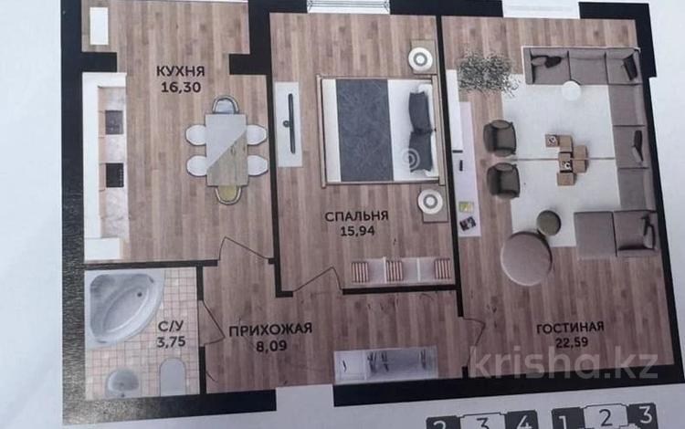 2-бөлмелі пәтер · 66.67 м² · 3/5 қабат, мкр. Алтын орда 49р, бағасы: 18 млн ₸ в Актобе — фото 2