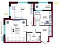 2-бөлмелі пәтер · 70 м² · 7 қабат, Чингиз Айтматов 24/14 — Улы Дала ТРЦ “Elington Mall”, бағасы: 33.5 млн ₸ в Астане, Нура р-н — фото 10