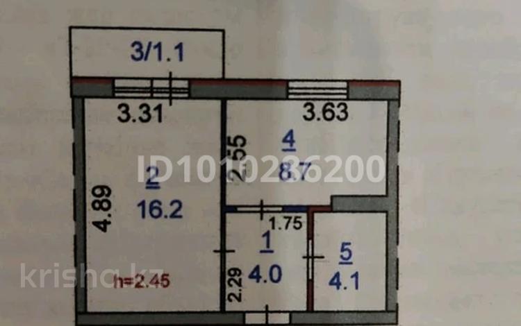 1-комнатная квартира · 33 м² · 7/9 этаж, Юбилейный — Через дорогу Ниш за 130 000 ₸ в Костанае — фото 2