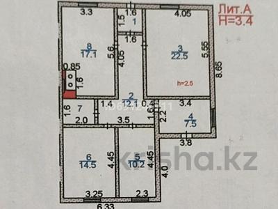 Часть дома • 3 комнаты • 89.5 м² • 12 сот., Фабричная 12 за 17 млн 〒 в Доскее