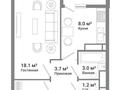 1-комнатная квартира · 36.3 м² · 7/9 этаж, Райымбек батыра за 17.5 млн 〒 в  — фото 2