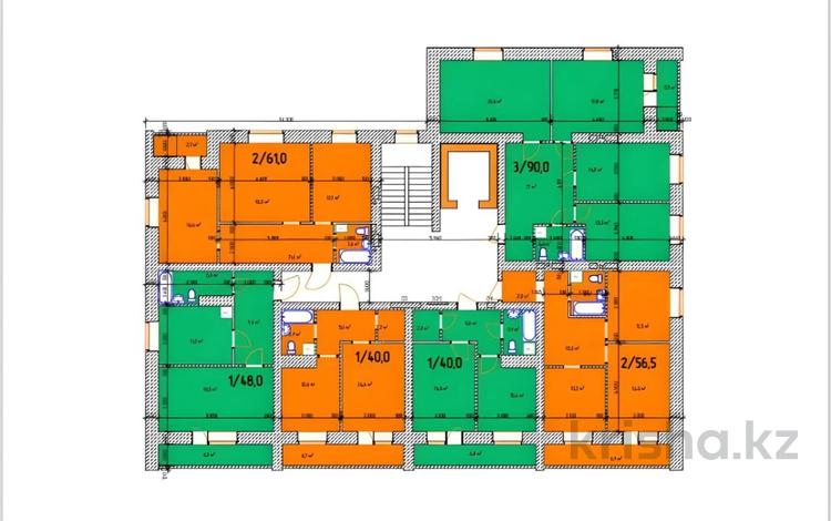 3-комнатная квартира, 90 м², 7/9 этаж, Тауелсиздик 30 за 36 млн 〒 в Костанае — фото 2