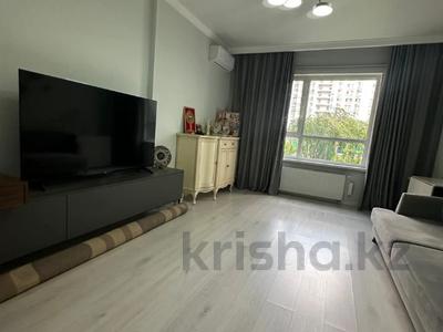 2-комнатная квартира · 76.8 м² · 1/14 этаж, Егизбаева — Каныша Сатпаева за 74 млн ₸ в Алматы, Бостандыкский р-н