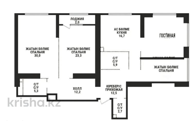 4-комнатная квартира · 147 м² · 8/15 этаж, Аль-Фараби 41 за 146 млн 〒 в Алматы, Бостандыкский р-н — фото 2