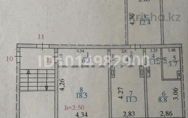 3-комнатная квартира · 69 м² · 4/5 этаж, 4 микрорайон за 13.5 млн ₸ в Абай — фото 2