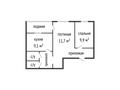 2-бөлмелі пәтер · 52.3 м² · 1/5 қабат, Кокжал Барака 2/1, бағасы: 23 млн ₸ в Усть-Каменогорске — фото 14